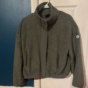 Vuori Forest Green Teddy Jacket